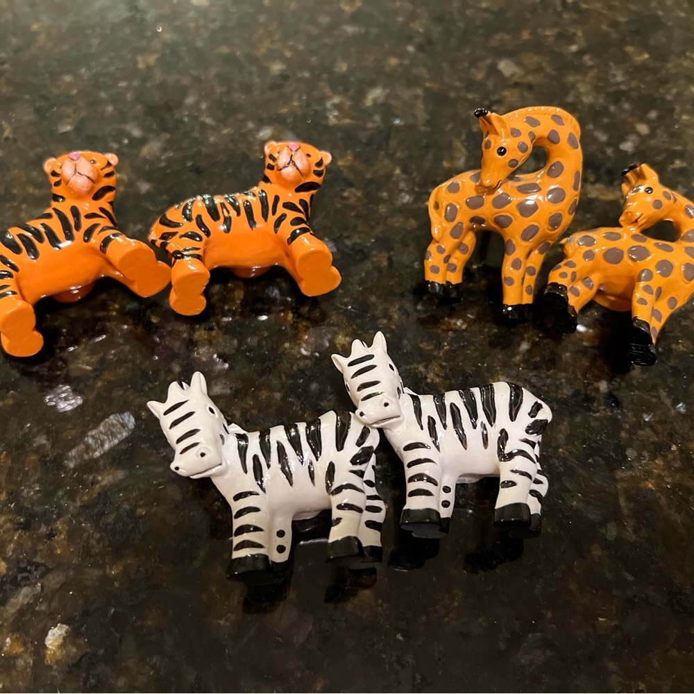Safari Animal Drawer Knobs | Kids Room Decor | Tiger Giraffe Zebra